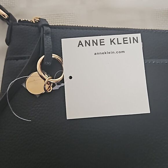 HOST PICK🥳Anne Klein Leather Crossbody Shoulder Bag Black - Picture 10 of 16
